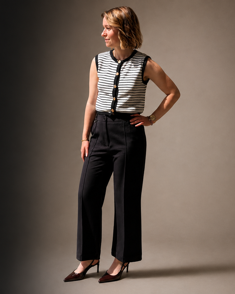 Pantalon taille haute - spécial femmes petites